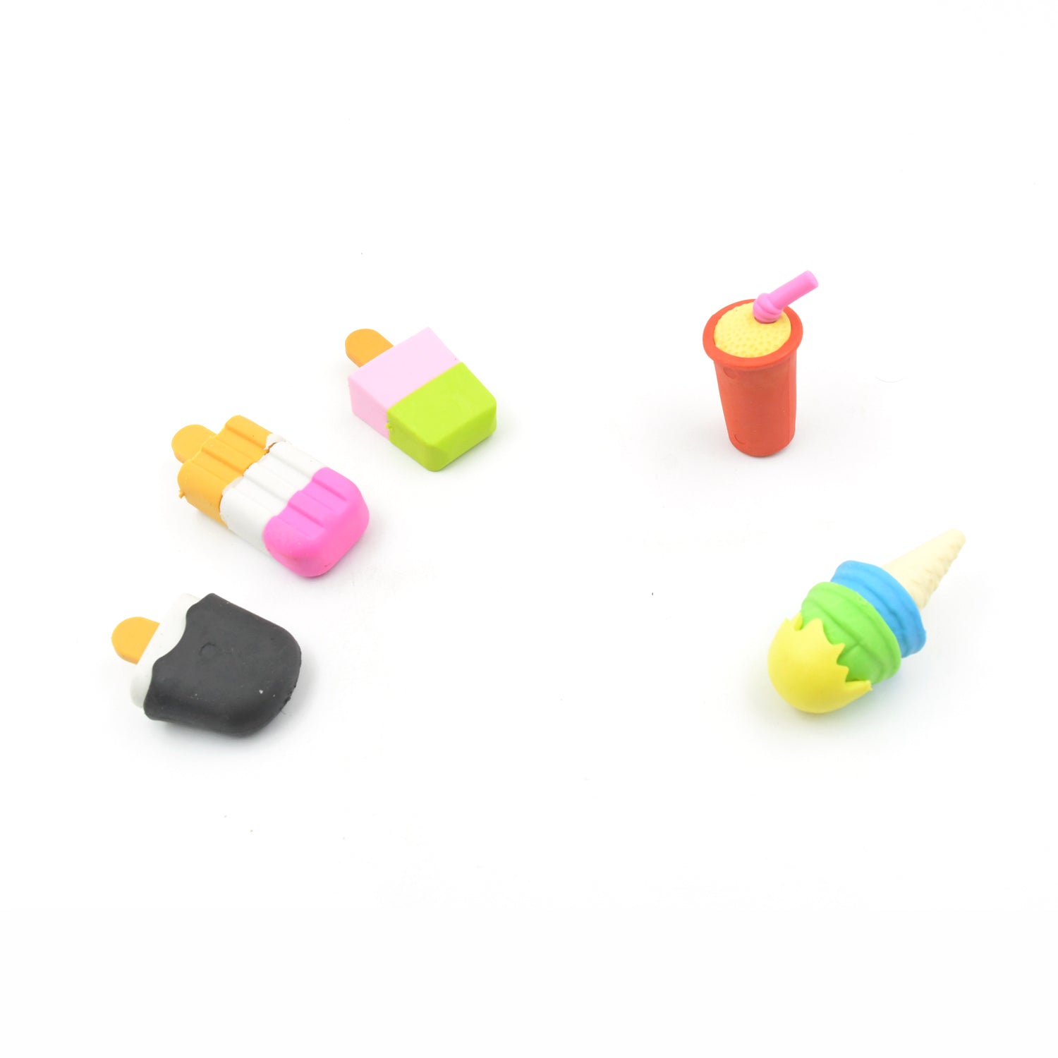 Mini Eraser Set for Kids (5 Pieces) - Fun Designs, Party Favors, School Prizes Mini Eraser Set for Kids (5 Pieces) - Fun Designs, Party Favors, School Prizes